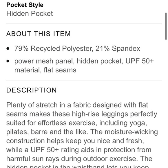 NWOT All in Motion Power Contour Leggings XXL - Picture 12 of 12